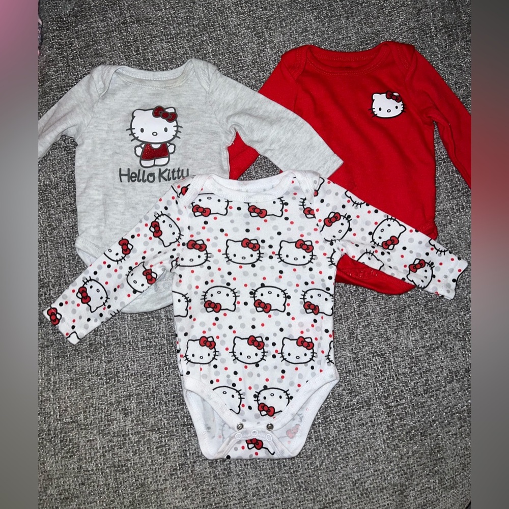 Set of 3 Hello Kitty Onesies